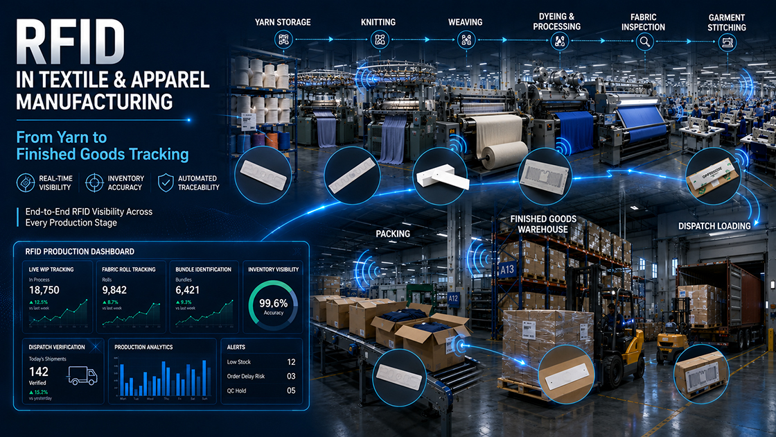 RFID in Textile & Apparel Manufacturing From Yarn to Finished Goods Tracking