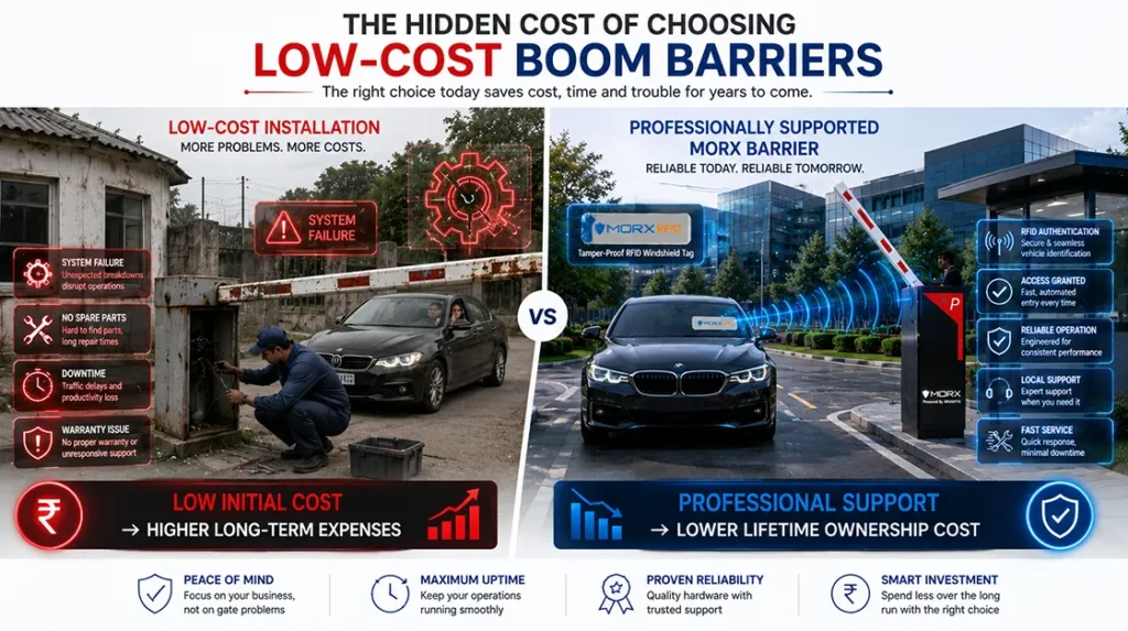 The Hidden Cost of the Cheapest Option - low cost boom barrier
