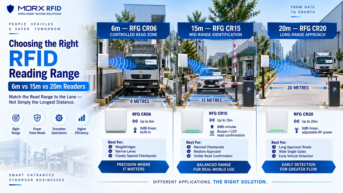 Choosing the Right RFID Reading Range: 6m vs 15m vs 20m Readers