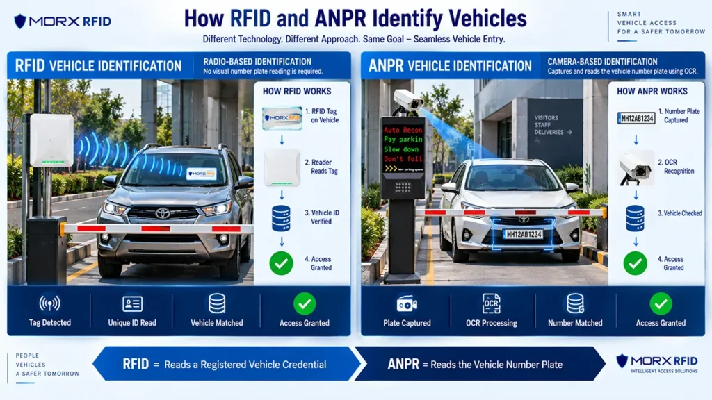 How RFID and ANPR identify vehicles